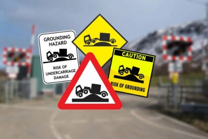 Transporto priemonė gali užvažiuoti ant gauburio