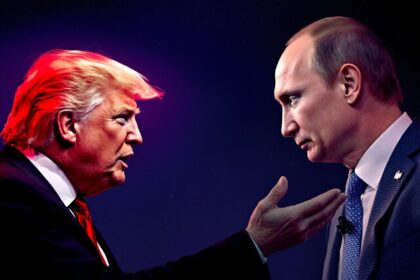 D. Trumpas kalbėsis su V. Putinu dėl karo užbaigimo ir teritorijų padalijimo / Freepik DI nuotr.