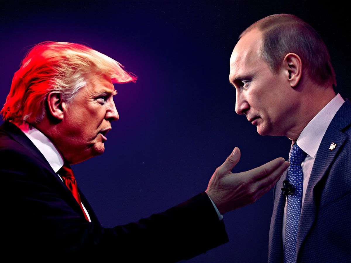 D. Trumpas kalbėsis su V. Putinu dėl karo užbaigimo ir teritorijų padalijimo / Freepik DI nuotr.