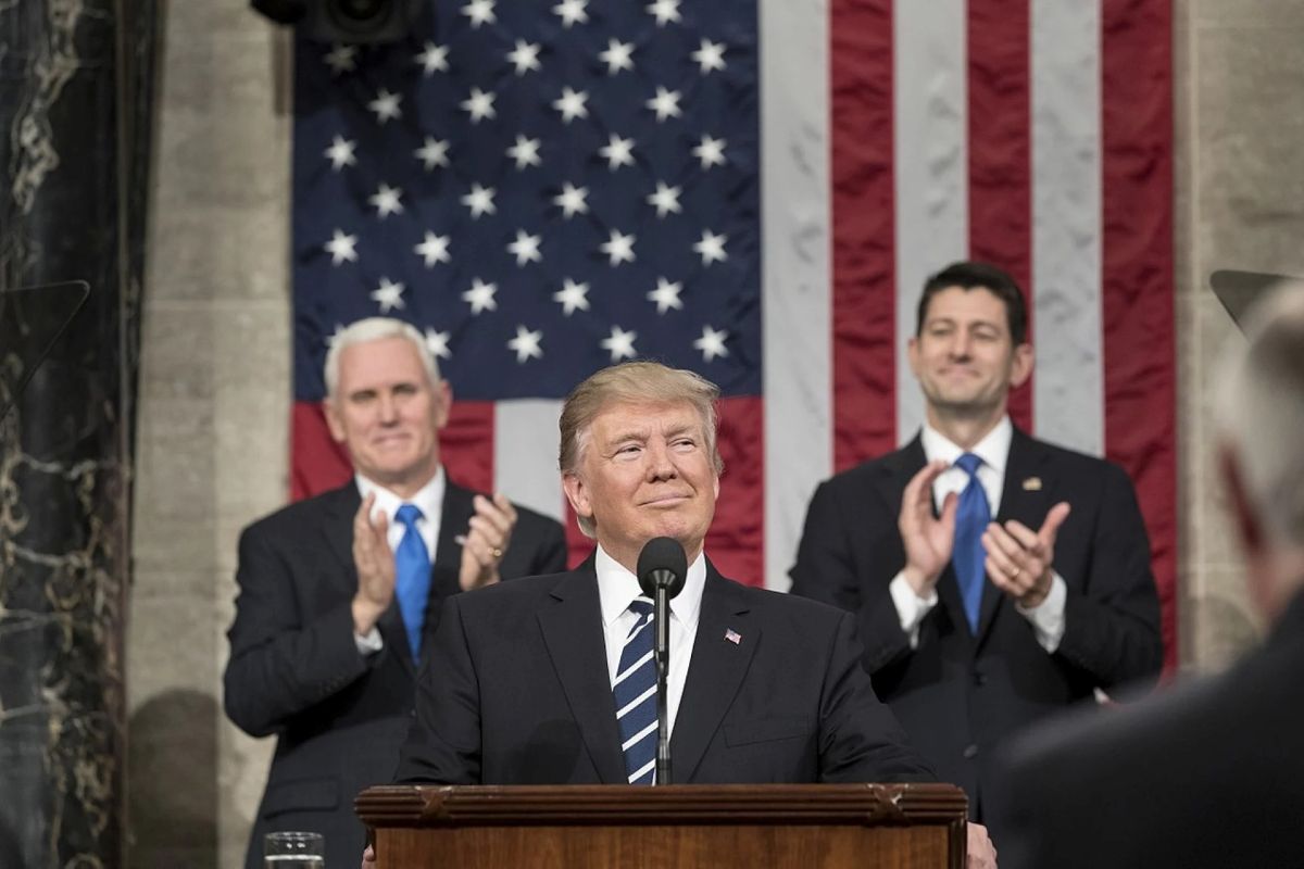 Trumpo kalba kongrese / Wikipedia.org nuotr.