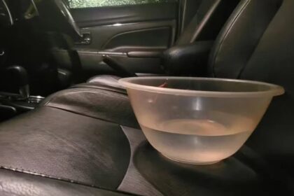 Vandens dubuo automobilyje