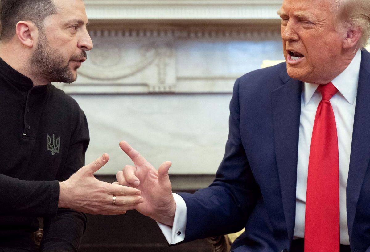 Ukrainos prezidento V. Zelenskio ir JAV prezidento D. Trumpo ginčas / Nuotr.: tiesioginės transliacijos ekrano kopija