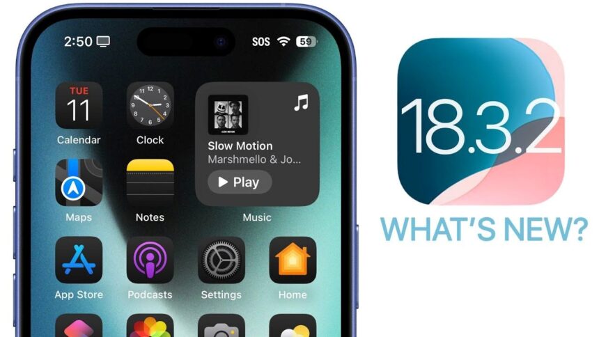 iOS 18.3.2 atnaujinimas