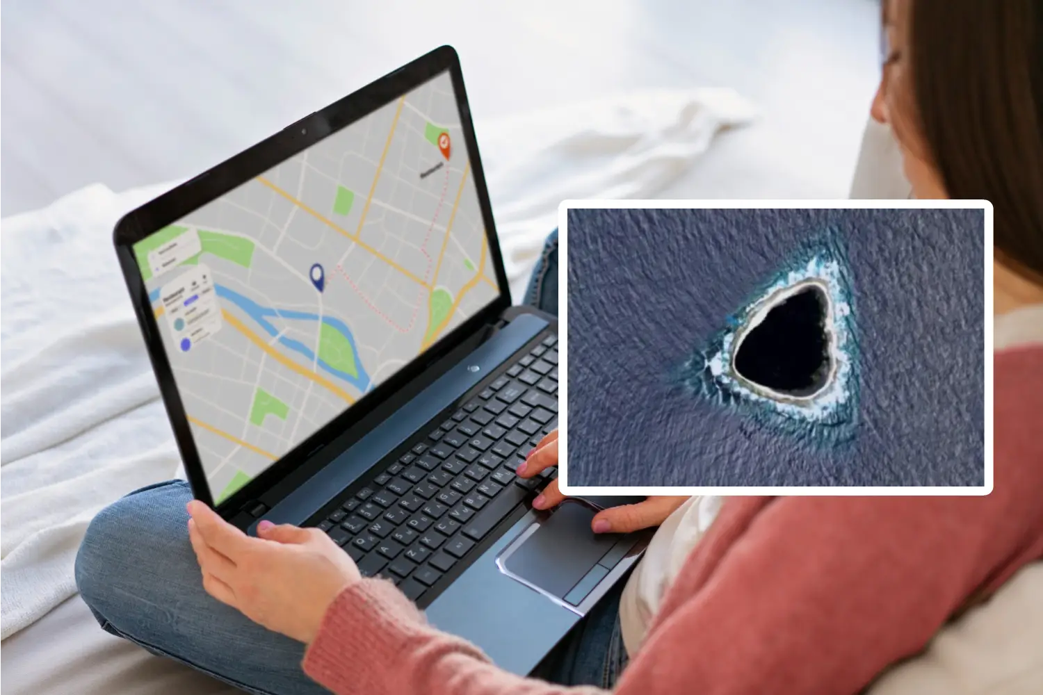 Google Maps paslaptinga skylė
