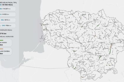 Lietuvos kelių būklės žemėlapis