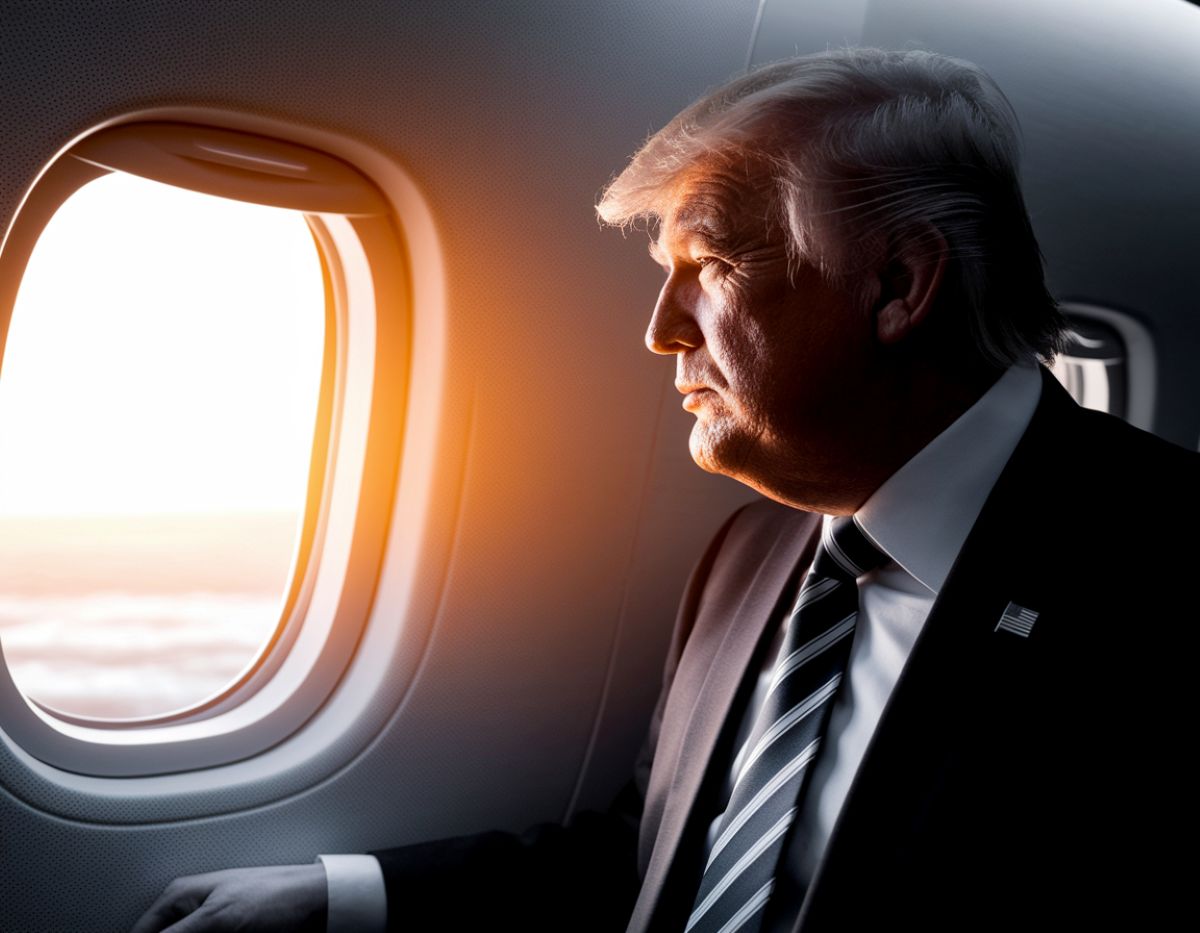 D. Trumpas "Air Force" lėktuve / Nuotr.: DI