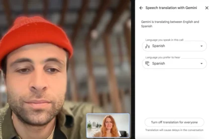 Google Meet tiesioginis vertimas