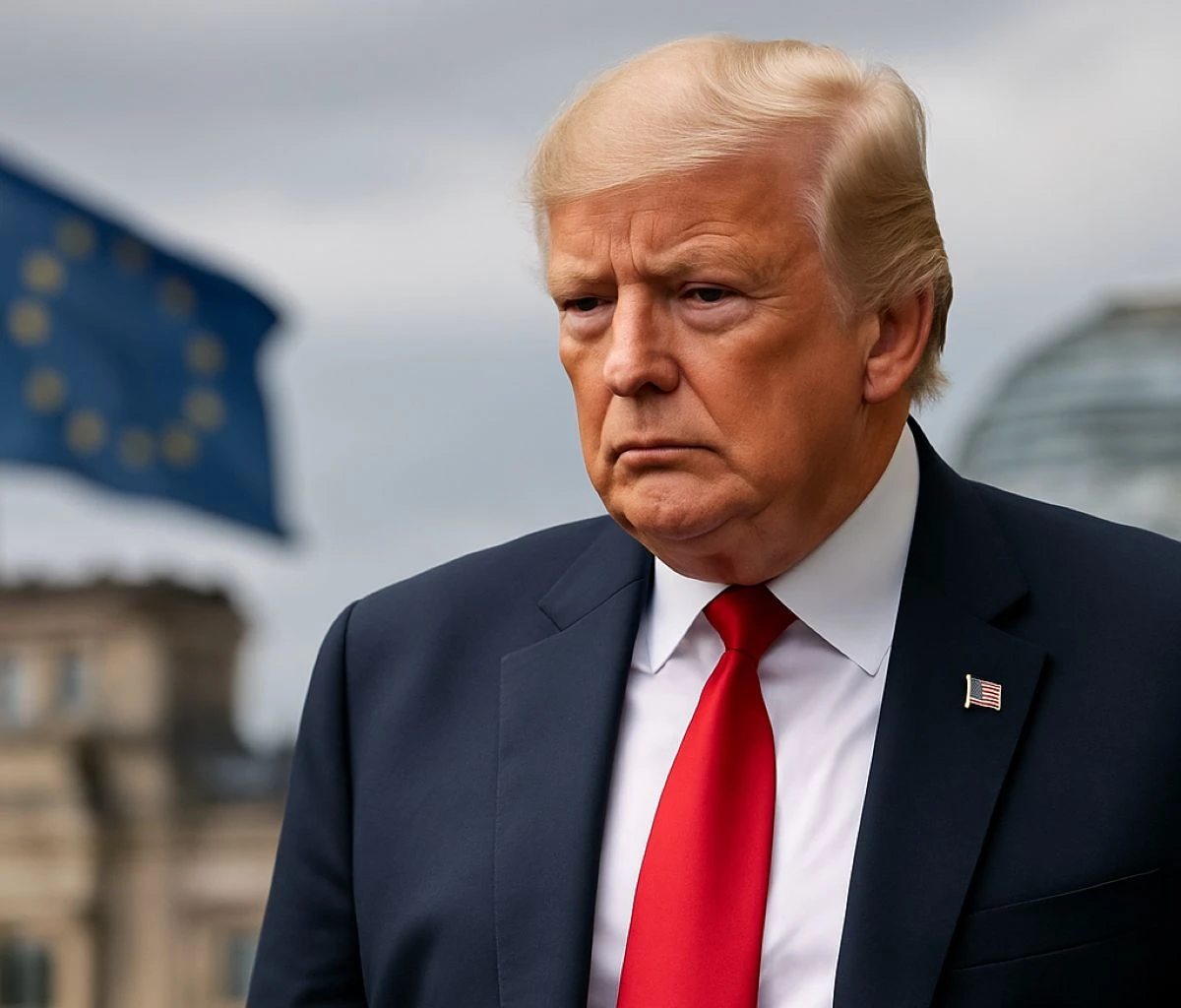Trumpas traukiasi iš derybų / DI sugeneruotas vaizdas