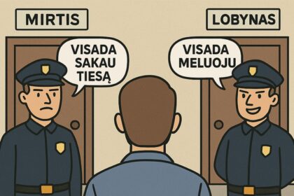Užduotis – kuris meluoja