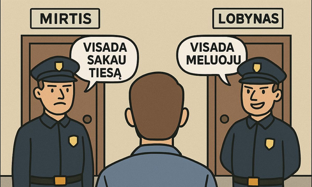 Užduotis – kuris meluoja