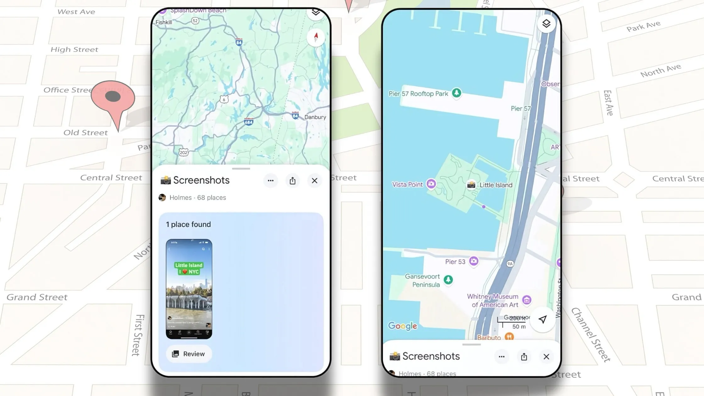 iPhone Google Maps funkcija