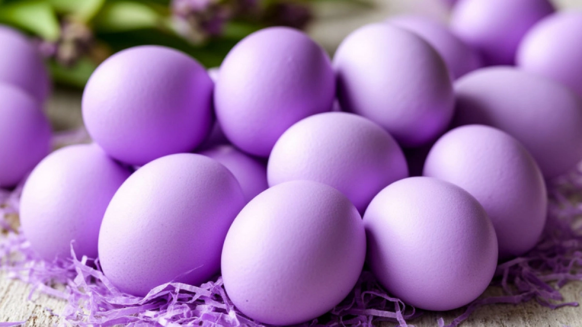 Alyvinės spalvos kiaušiniai