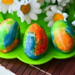 Kiaušinių marginimas su servetėlėmis