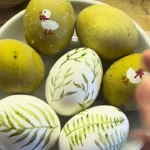 Pistacijų spalvos kiaušiniai