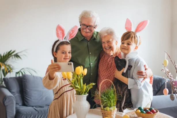 Velykos pas senelius