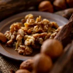 Graikinių riešutų valgymas vėlai vakare