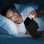 Telefono naudojimas vakare