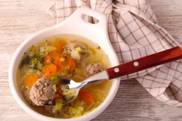 Mėsos kukulių sriuba