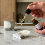 Arbatos maišeliai su levandų eteriniu aliejumi