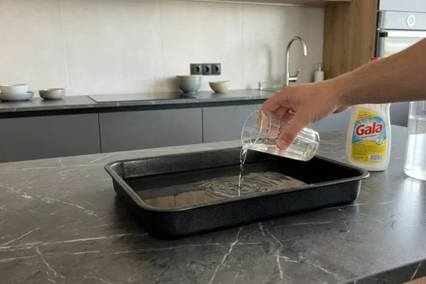 Į orkaitę įpiltas vanduo