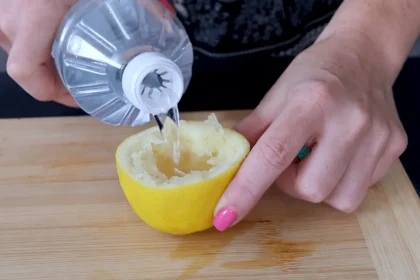 Įpyliau acto į pusę citrinos