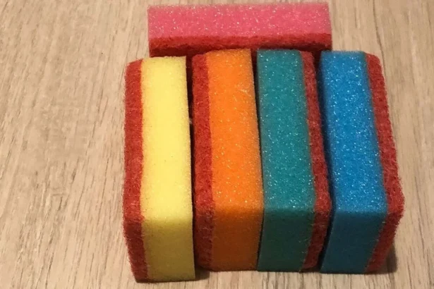 Įvairių spalvų kempinės