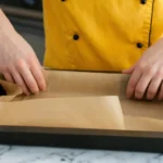 Kepimo popieriaus klojimas į formą