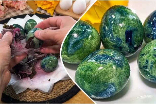 Kiaušinių dažymas su arbata