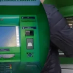 Pelės žymeklis bankomate