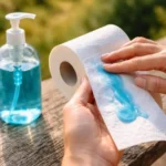 Skystas muilas ant tualetinio popieriaus