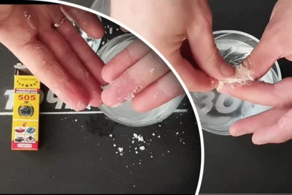 Superklijų valymas nuo rankų