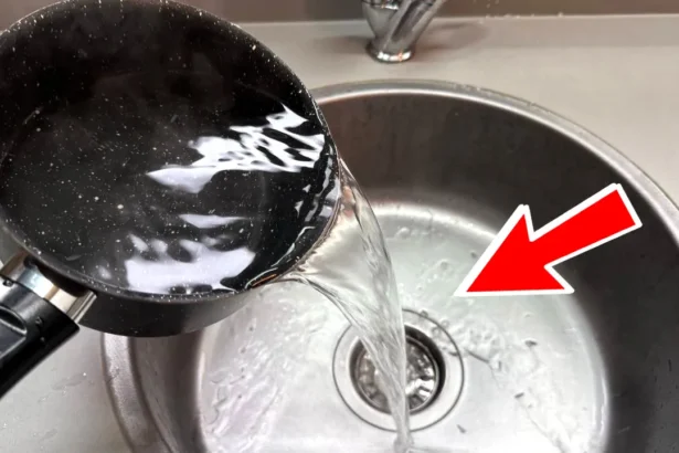 Verdantis vanduo pilamas į kriauklę