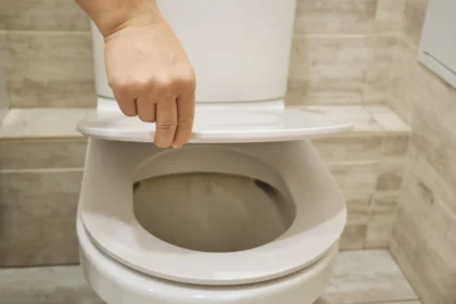 Tualeto dangčio uždarymas