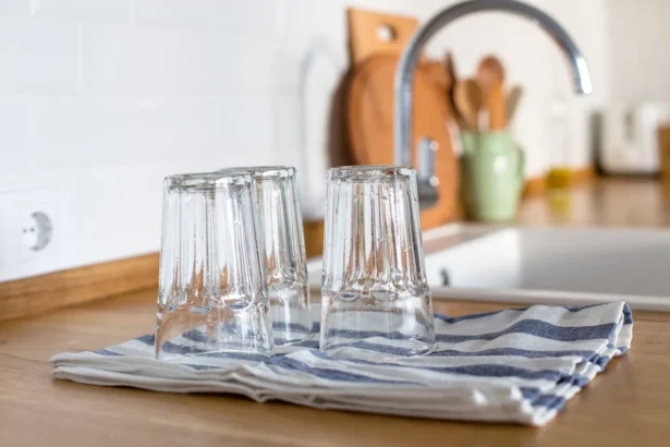 Išplautos stiklinės