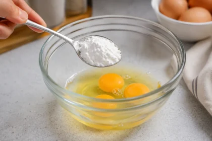 Vienas šaukštelis krakmolo – ir omletas nebesukris
