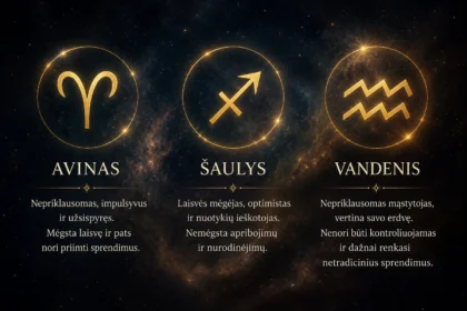 Šiems 3 Zodiako ženklams geriau nesakyti „tu privalai“