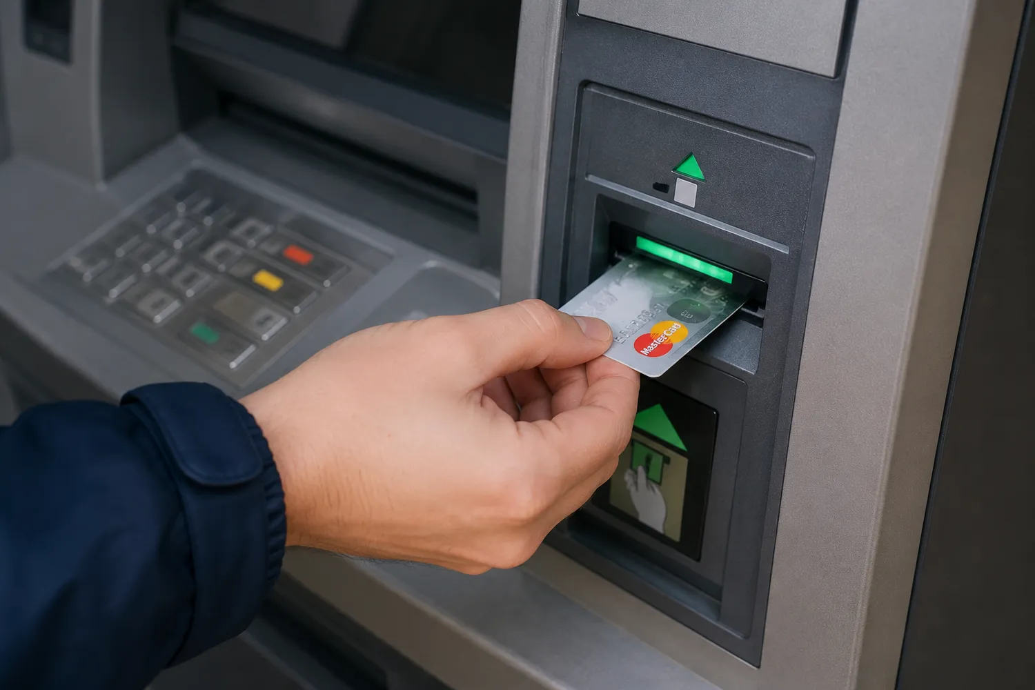 Prie bankomato radau paliktą kortelę