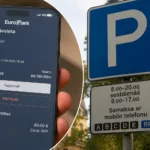 Suma už parkavimą 85 eurai