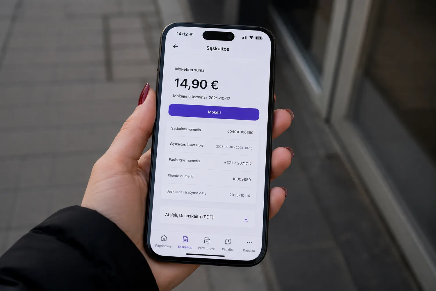 Išaugo sąskaitą už telefoną