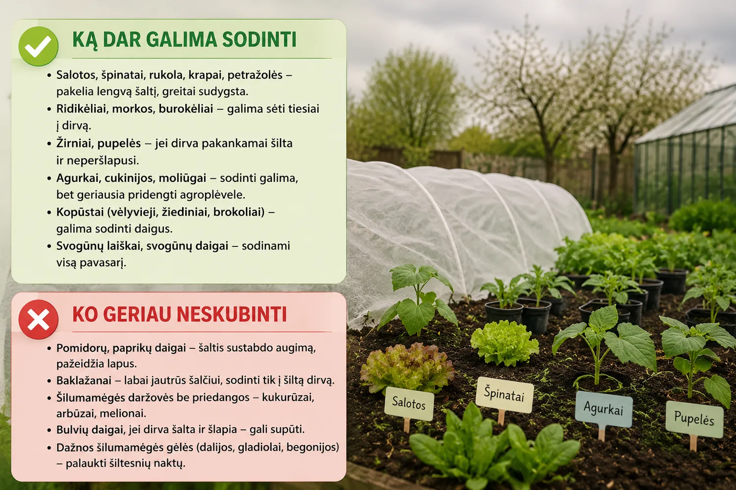 Ką sodinti gegužės mėn?