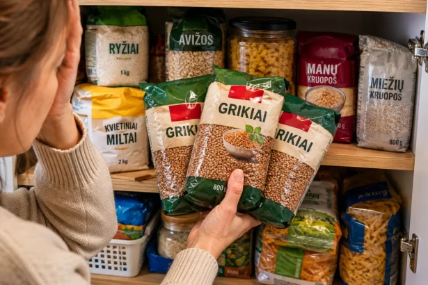 3 pakeliai grikių