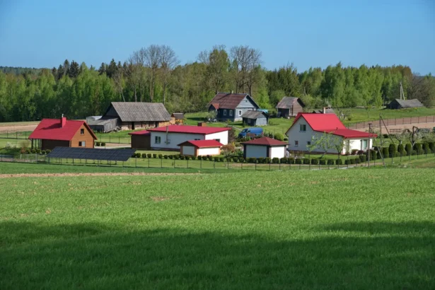 Žmonės gyvenantys kaime