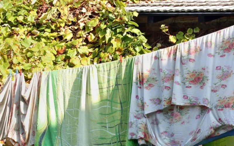 Drabužių džiovinimas lauke