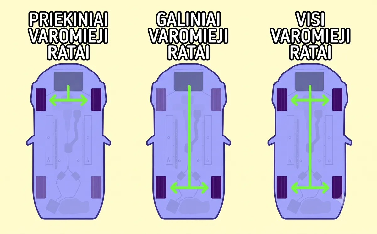 Automobilio varantieji ratai