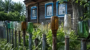 Kam reikalingi buteliai ant stulpų