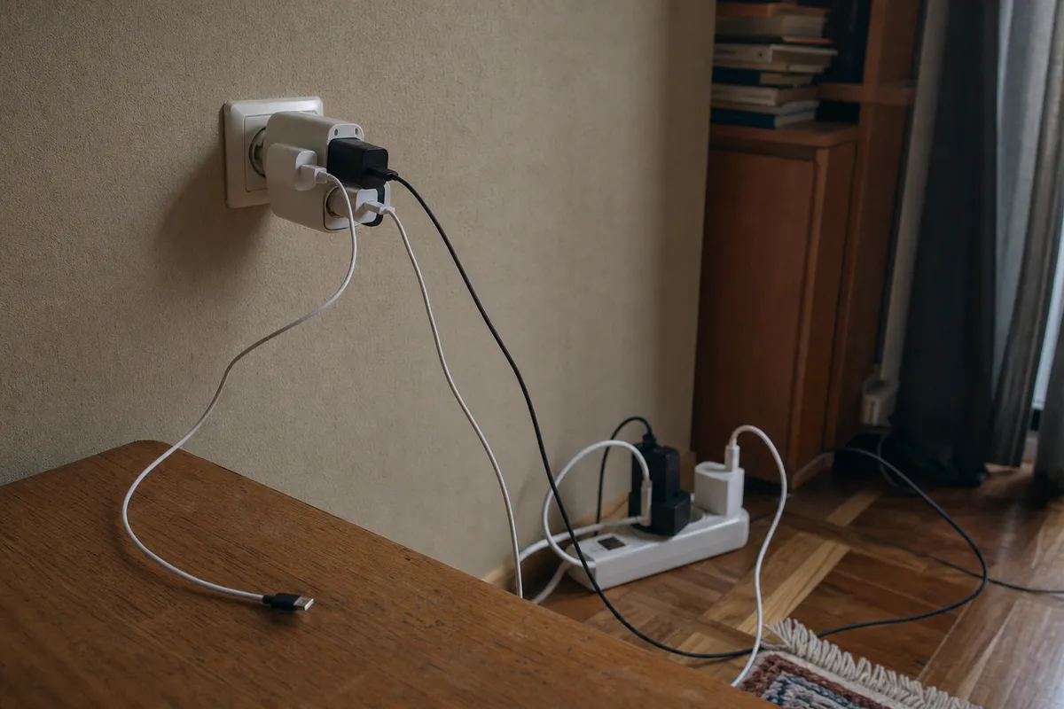 Telefonas kišenėje, o įkroviklis vis dar dirba: kur prapuola nepastebėta elektra