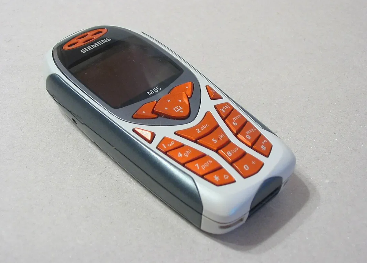 Senas mygtukinis Siemens telefonas