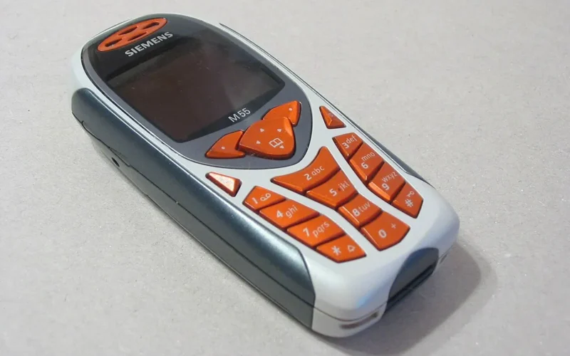Senas mygtukinis Siemens telefonas