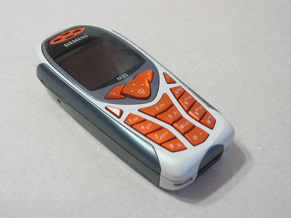 Senas mygtukinis Siemens telefonas
