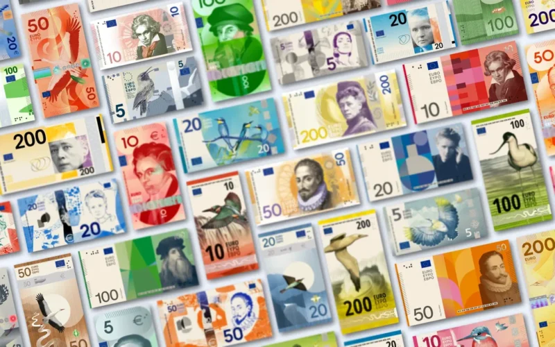 Naujieji eurų banknotai